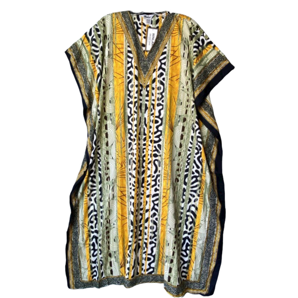 NWT Winlar Long Animal Print Caftan - One Size
